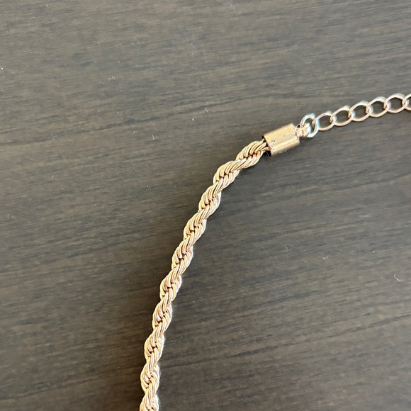 Twisted Gold and Silver Necklace Set - Picture 2 of 4